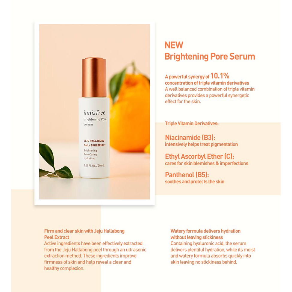 innisfree brightening pore serum price