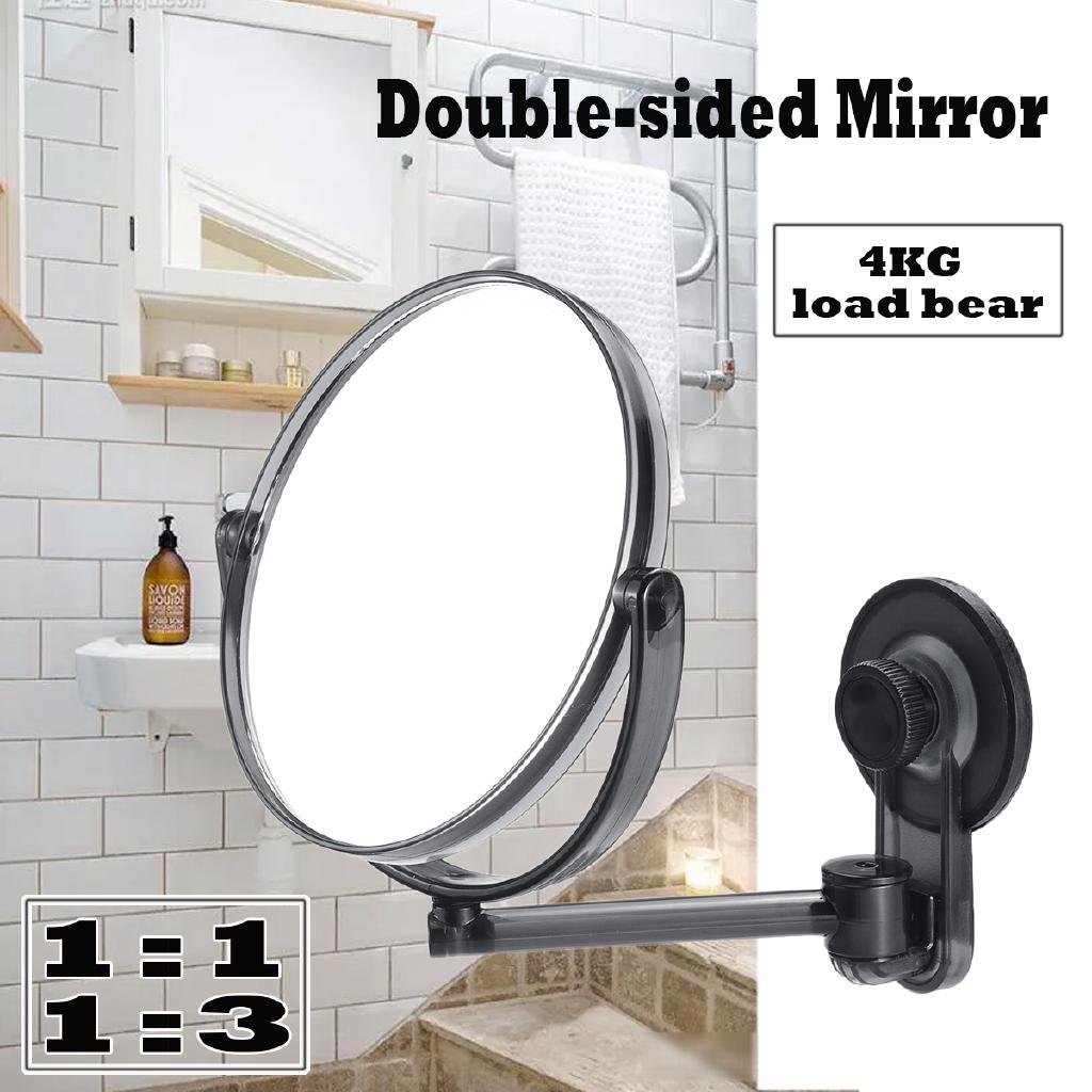 360° Suction Cup No Fog Free Shaving Shave Bathroom Makeup Doublesided Mirror Shopee Malaysia