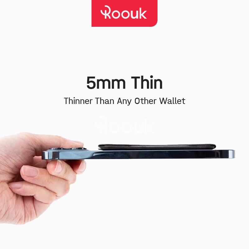 Casual Travel Magnetic Wallet Mini Card Bag iPhone 14 13 Pro Max Phone Stand Grip Holder Fold Leather Daily - Image 5