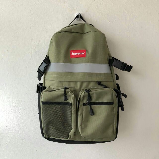 olive green supreme backpack