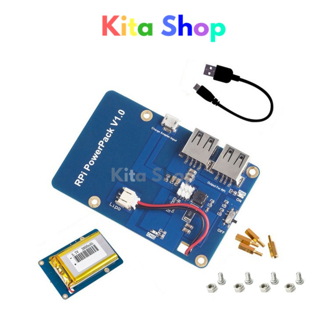 Pi 3 Battery Pack _ Compact Rechargeable Battery for Raspberry Pi – SVWWW