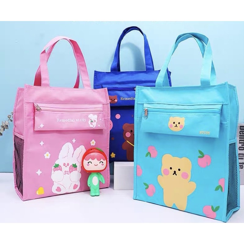 Tuition Tote Bag School Kids Carry with Stationery Children Art Class ...