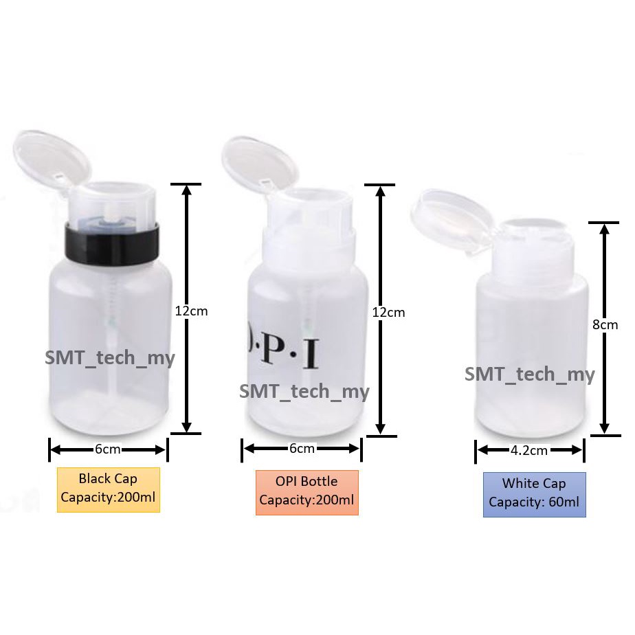 Acetone Dispenser Bottle / OPI Bottle / Press Bottle for ACETONE and Nail  Polish Remover / Empty Pump Container | Shopee Malaysia
