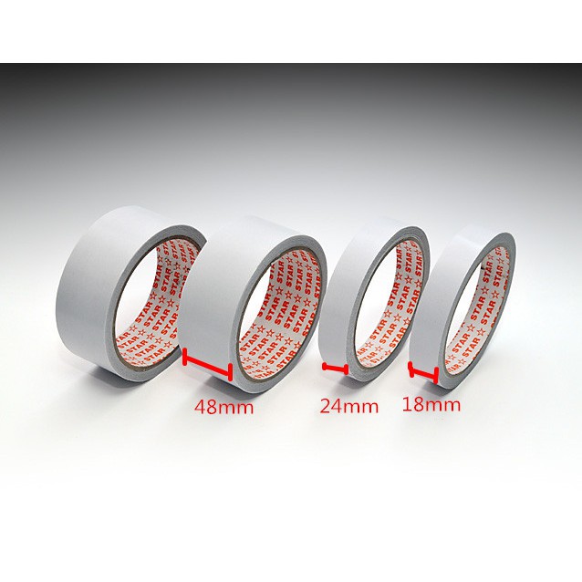 Double Sided Tape 12mm 18mm 24mm 36mm 48mm Double Side Tissue Tape
