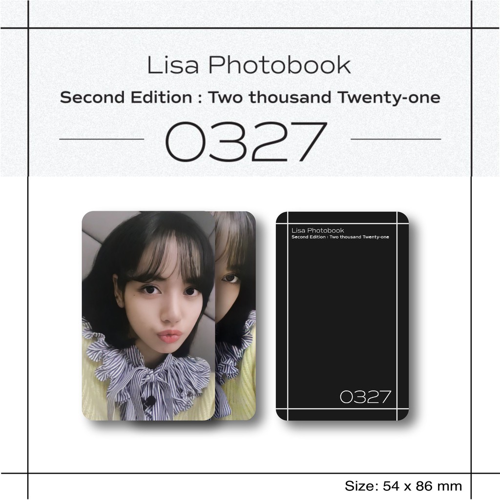 Photocard] Lisa Photobook 0327 VOL. 2ktown POB | Shopee Malaysia