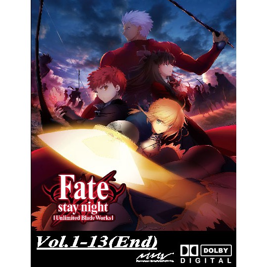 Anime Fate Stay Night Unlimited Blade Works TV season 1 and 2 | Shopee  Malaysia