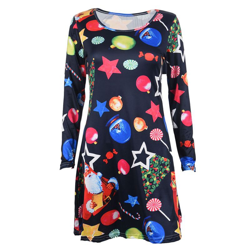 christmas print dresses uk