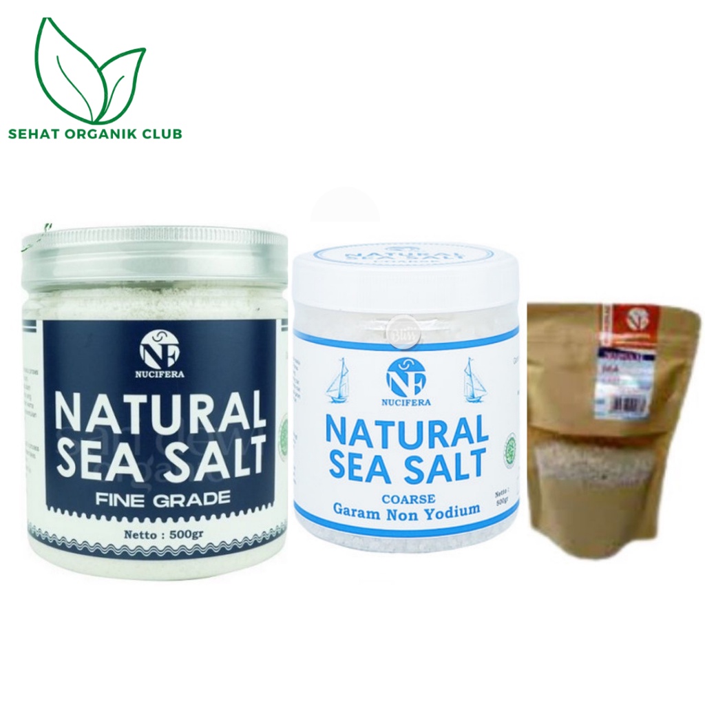 Nucifera Premium Sea Salt Fine Grade SeaSalt 500gr Fine Salt; Nucifera