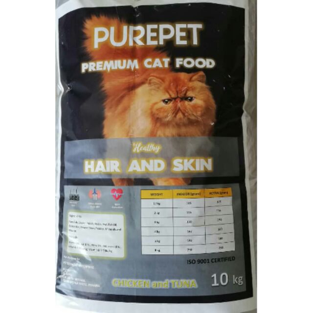 purepet cat food 10kg