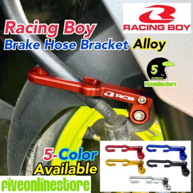 Racing Boy Original Brake Hose Holder Bracket Universal Adjustable Alloy Color LC135 RS150 VF3i