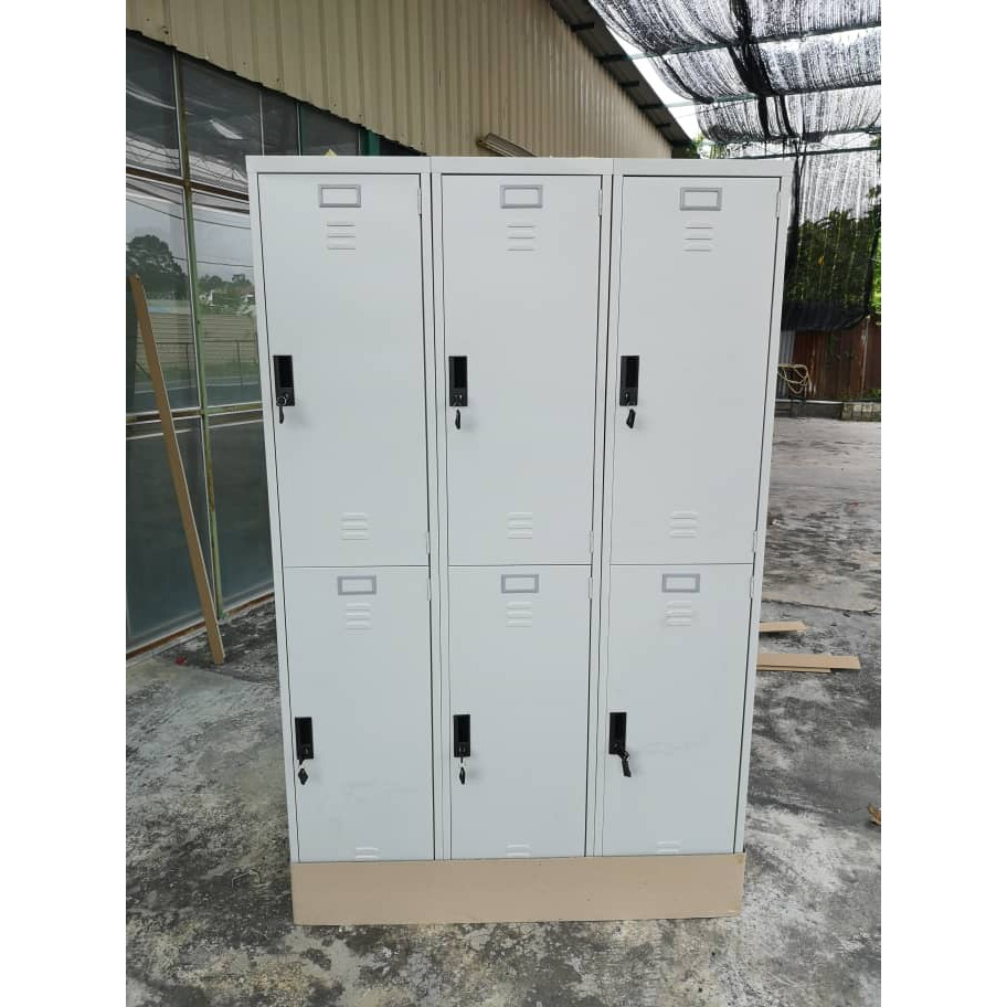 6 Compartment Steel Locker / Office / Steel / Office