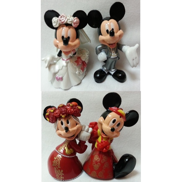 Mickey Mouse Wedding Couple Modern and Traditional Attire - MMCT17AB