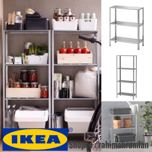  Rak  Barang IKEA  HYLLIS Shelving unit Shopee Malaysia