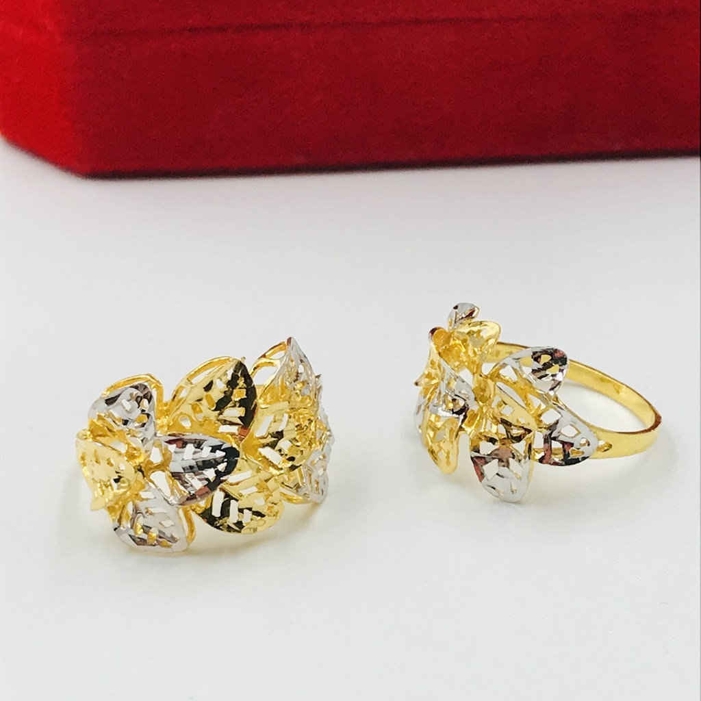 Cincin Emas Daun Simple 2C Simple Leafy Ring 2C Emas 916 Cincin Emas Daun Simple 2C Simple Leafy Ring 2C Emas 916