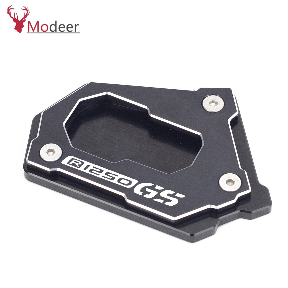 CNC Motorcycle Side Kickstand Foot Side Stand Extension Pad Plate Compatible with BMW R1250GS ADV LC Rallye 2018-2021 