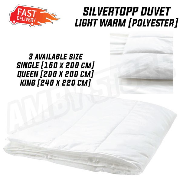 Silvertopp Duvet Comforter Quilt, King Size Bedding In Cm Ikea