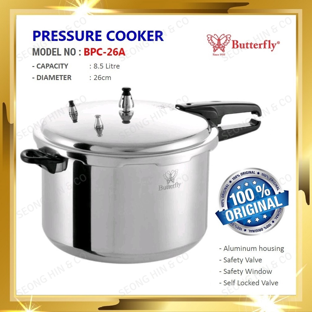 BUTTERFLY BPC26A Pressure Cooker / Periuk Tekanan Shopee Malaysia