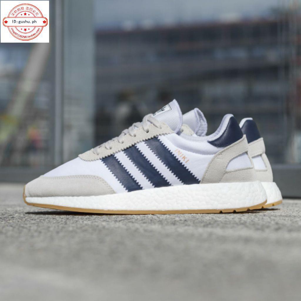 adidas iniki white navy