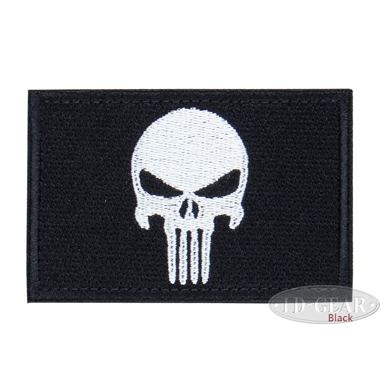 War Game Gear Red Skull Logo Embroidered Patch Jacket Badge 