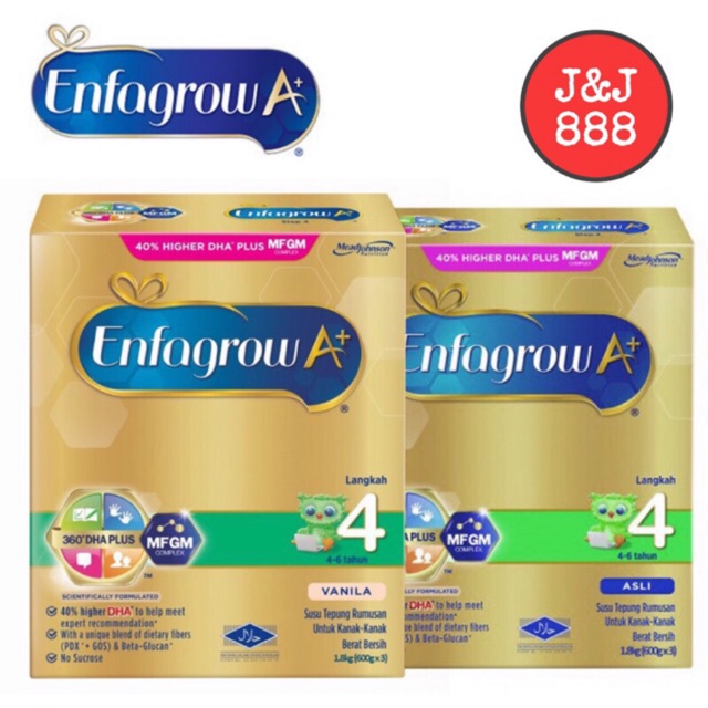 ENFAGROW A+ STEP 4 Asli/Vanilla - 1.8KG | Shopee Malaysia