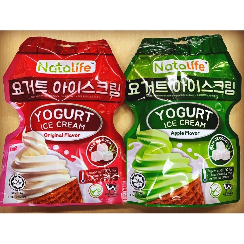 Natalife Yogurt Ice Cream Original / Apple Flavour with Nata De Coco