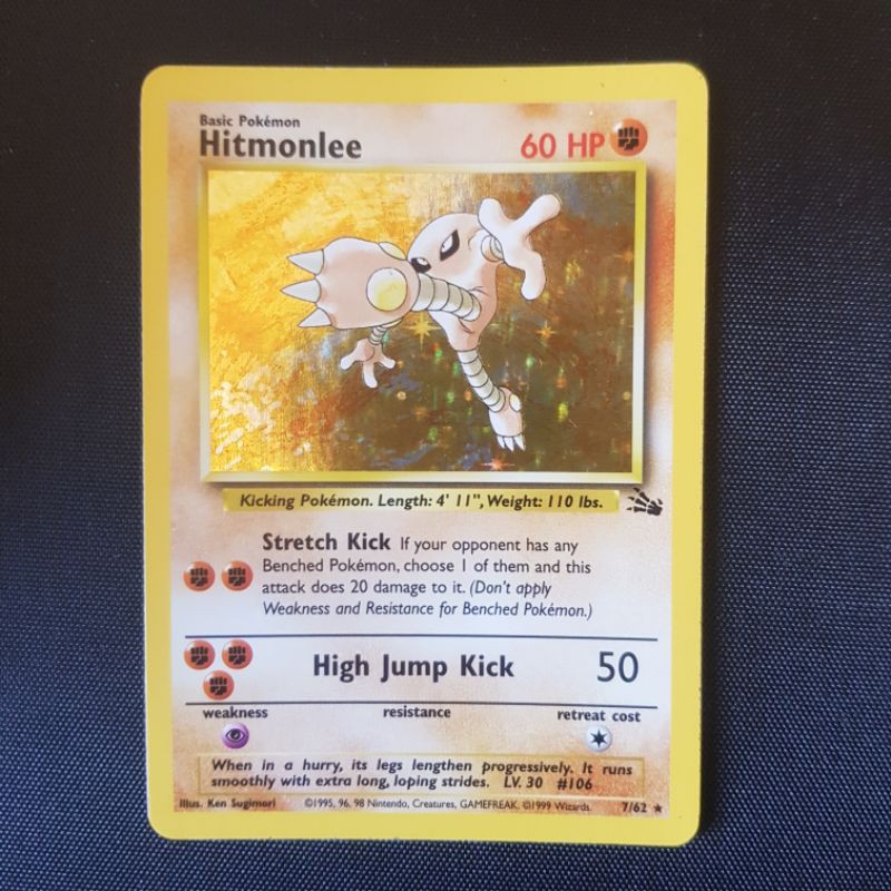 Pokemon hitmonlee fossil HOLO Shopee Malaysia