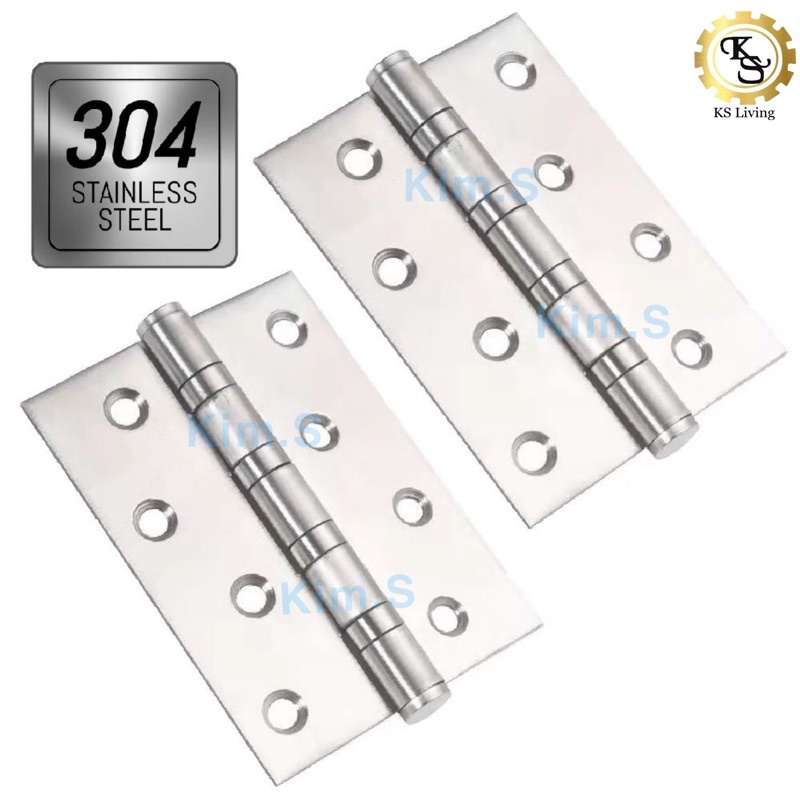 Kim.S 304 AntiRust Hinger 4" Heavy Duty Stainless Steel Hinges 100mm
