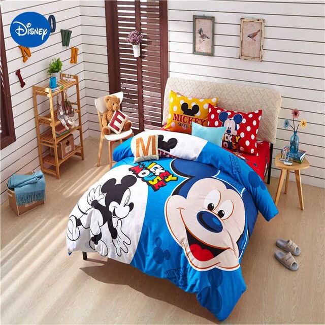 Mickey Mouse Bedding Set 6pcs Shopee Malaysia