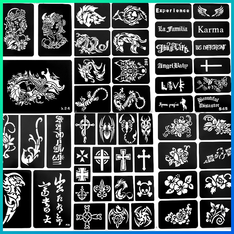 Temporary Tattoo Mold For Multiple Use (Without Ink) | Shopee Malaysia