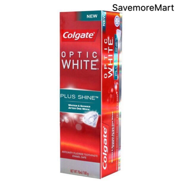 Colgate Optic White Plus Shine 100g  Shopee Malaysia