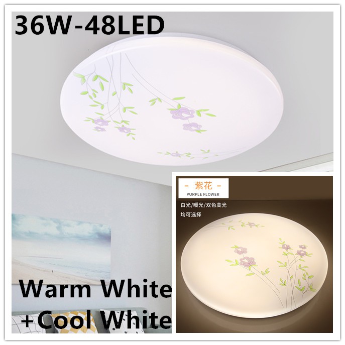 36w 48led Circular Led Ceiling Down Light Flush Mount Home Kitchen Fixture Led Surface Downlight Round Concrete Ceiling