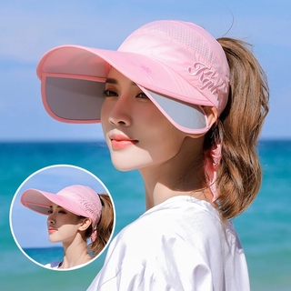 COMVIP Unisex Sport Retractable Sun Protection Anti-UV Visor Hat Sun Cap 