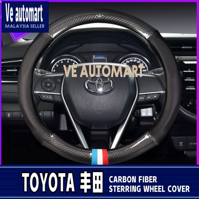 Toyota Steering Wheel Cover Leather Avanza Altis Camry Vios Hilux