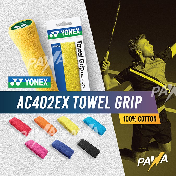 Yonex AC402EX Badminton Towel Grip (100% Original Sunrise) | Shopee ...