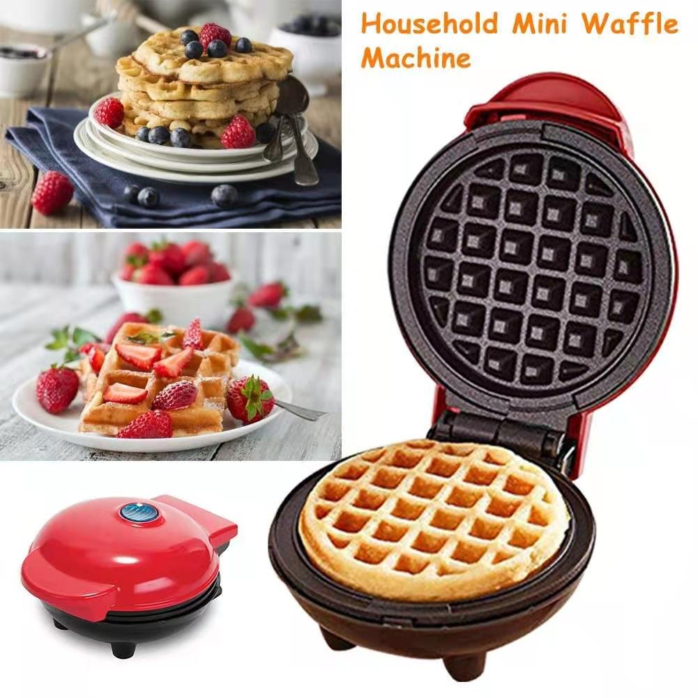 Mini Waffle Maker Household Machine Electric Cake Maker for Pancakes Cookies Bubble Egg Cake Oven Breakfast TepungWaffle