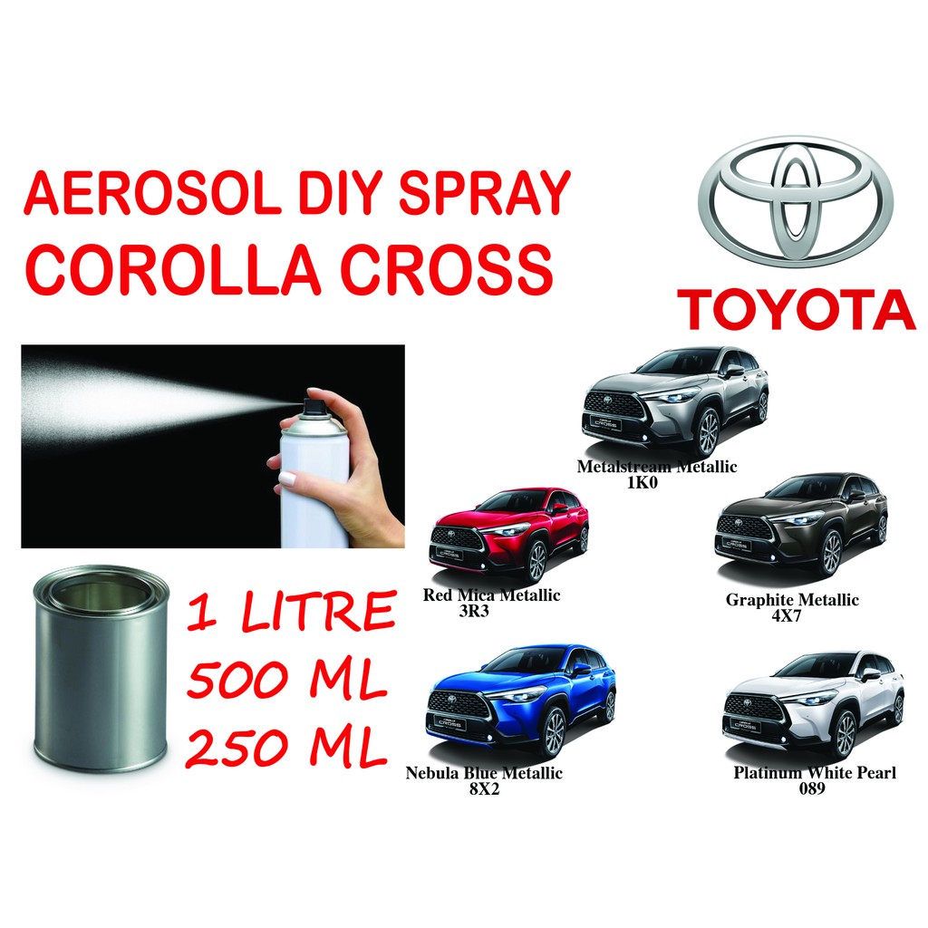 Aerosol Spray 2K Paint/ Car Body Colour Mix 2K Paint TOYOTA COROLLA