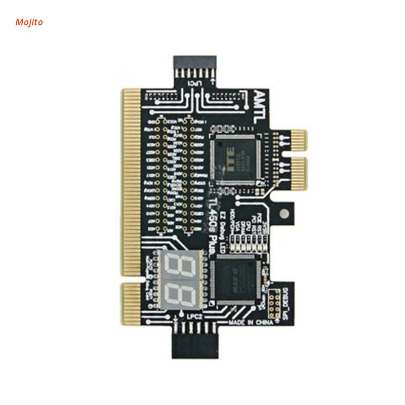 Mojito Multi Use Detect Tool PCI-E LPC LED Indicator Diagnostic Card PC ...