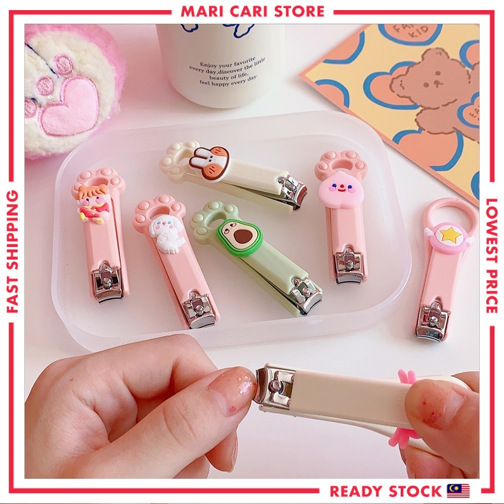 Mini Nail Clippers Ketip Kuku Cartoon Nail Clippers Nail Cutter Cute Nail Cutter Student Nail Clippers Gunting Kuku