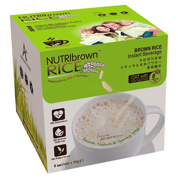 NUTRI BROWN RICE OAT WITH SOY LECITHIN 8 SACHETS x 35G (increase breast