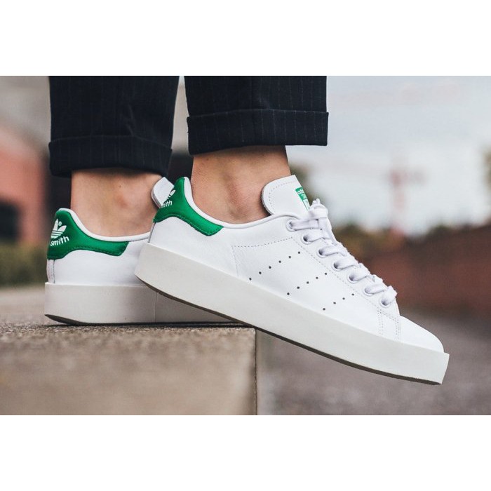 stan smith green on feet