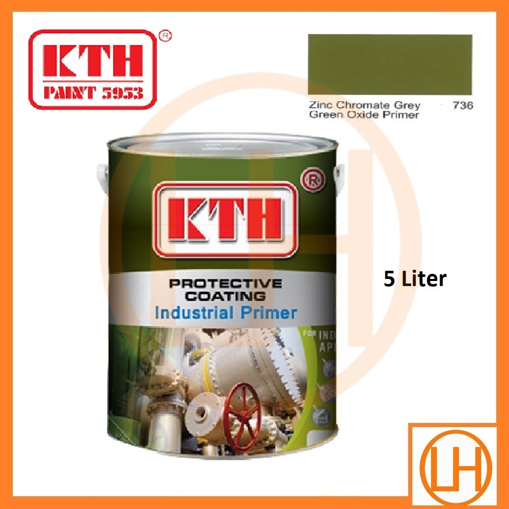 KTH Zinc Chromate Grey Green Oxide Primer Paint (736) 5 Liter