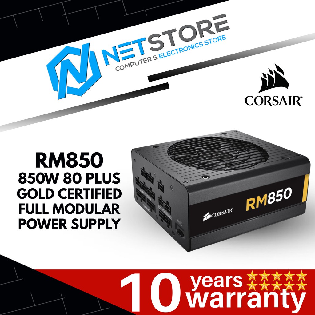 Corsair Rm Series Rm850 850 Watt 80 Plus Gold Fully Modular Cp Uk Shopee Malaysia