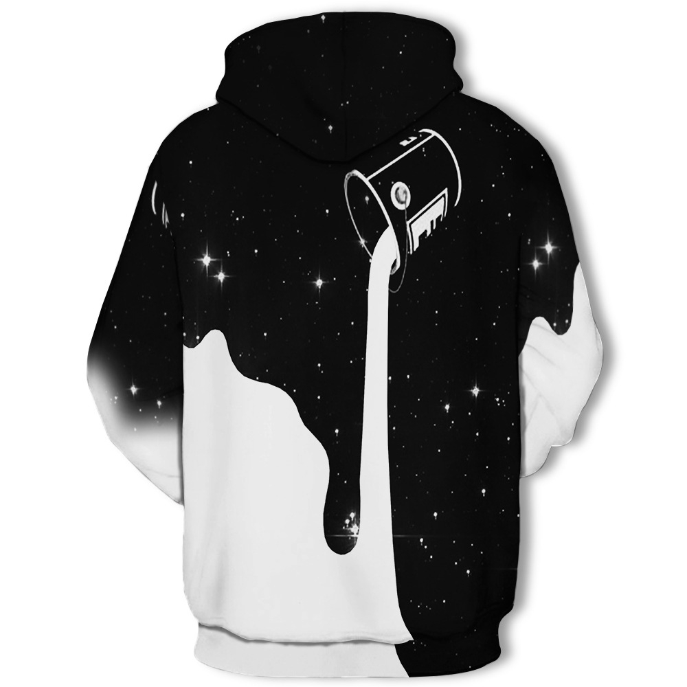 black and white paint bucket hoodie