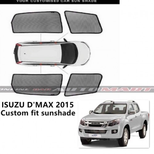 Custom Fit OEM Sunshades/ Sun shades for Isuzu D'Max YR 2015 - 4pcs