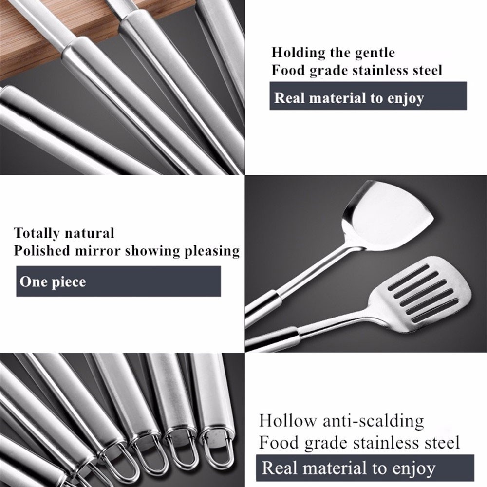 Set Senduk Sudip 7 In 1 Kitchenware Stainless Steel Utensil Spatula Set Shopee Malaysia