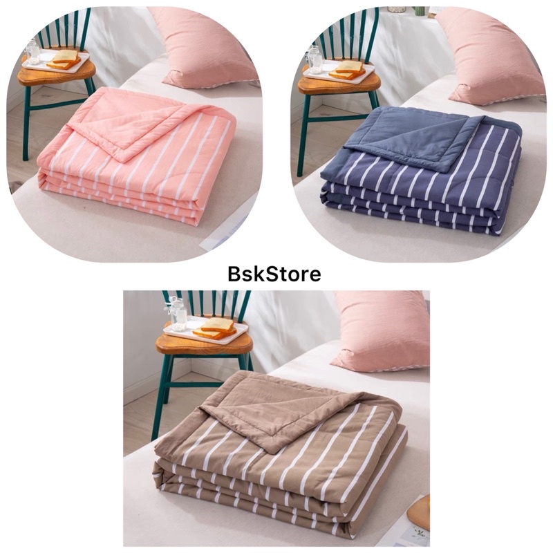 COTTON BLANKET QUILT SOFT COMFORTER SUPER KING SIZES 200*230cm WASHABLED COTTON QUILT SELIMUT