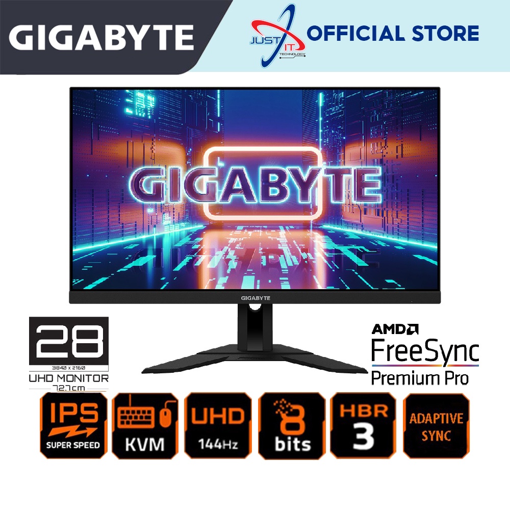 Gigabyte M28u Gaming Monitor 28 Uhd 4k Ss Ips 144hz Shopee Malaysia