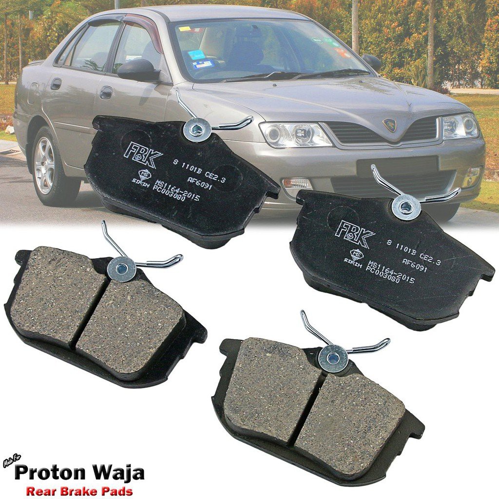 Rear Disc Brake Pad For Proton Waja CF 1.6 1.6X Impian CF1S 2000-11 1.6L 1.8L
