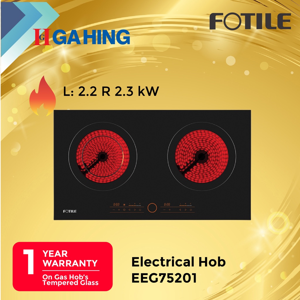 FOTILE EEG75201 Electric Builtin Electric Hob WITH GERMANY Scott Ceran