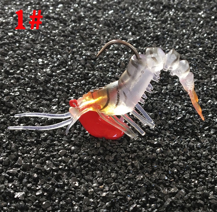 ANH Live Shrimp 7g 12g 18g 50mm 75mm 100mm Soft Plastic Prawn Lures SP